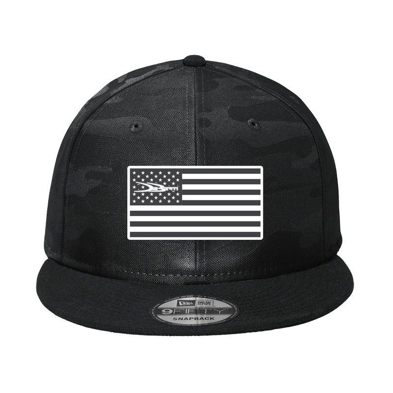American flag DeBerti camo Snapback Hat